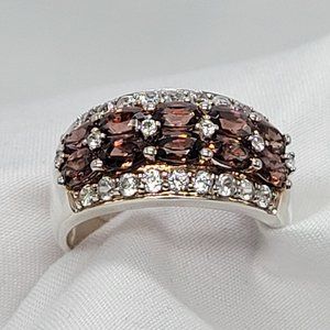 NWOT JTV Sterling Silver Topaz Ring